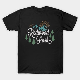 Redwood California National Park Retro Vintage T-Shirt